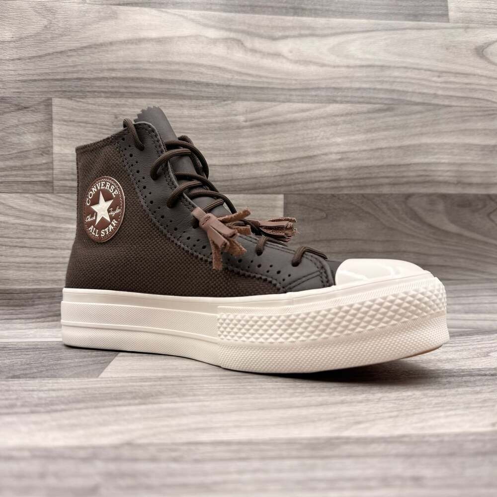 Converse Women’s 9 Chuck Taylor All Star Lift Platform High "Tassels”